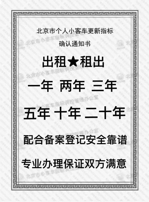 2024年北京租车牌租赁多少钱（2024已更新最新指标-车牌政策）